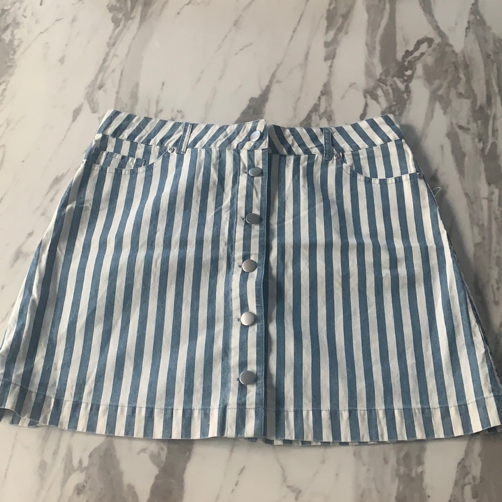 Pinstripe Mini Skirt!